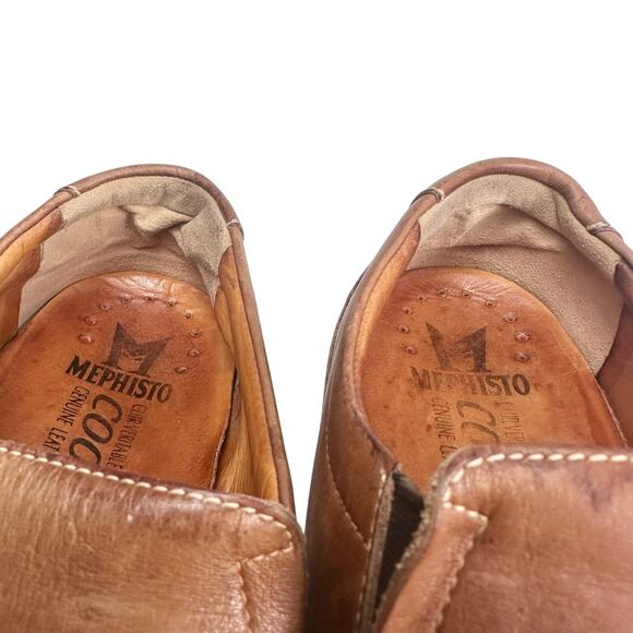 Mephisto | Men | Cool-Air Whiskey Brown Genuine Leather Slip-On Loafers | 11.5 main image 6